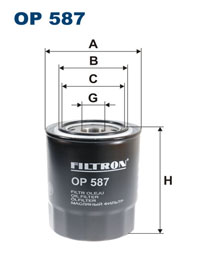 33979e45-b6cc-11e6-8ff3-0cc47a3200a7 PH 6355 Фильтр масляный FILTRON OP587 HYUNDAI,MAZDA,MITSUB.