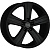 7x17/5x160 ET60 D65,1 Stone 5 3 Gloss Black