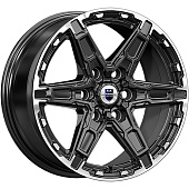 8x18/6x114,3 ET46 D67,1 Дистрикт (КС1159) черный бриллиант