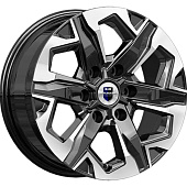 7,5x17/6x114,3 ET30 D66,1 Тейт (КС1050) Алмаз черный