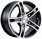 Диск колеса СКАД "Трофи" 6,5x15 5*139,7 ET40 D98,5 алмаз бархат (новый)